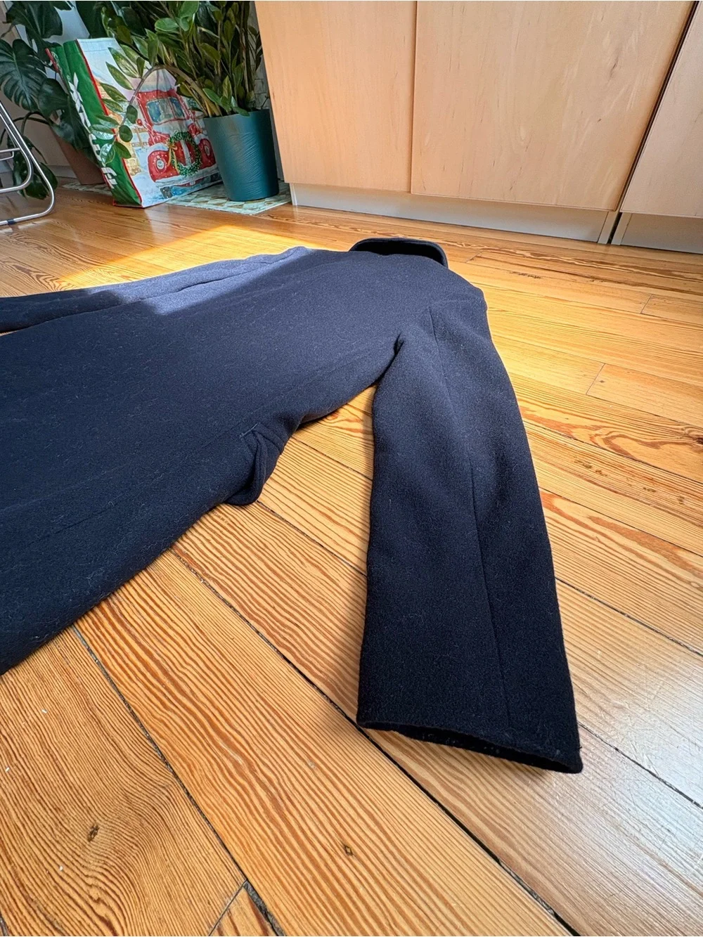 J. Crew Navy Double-Breasted Wool Pea Coat